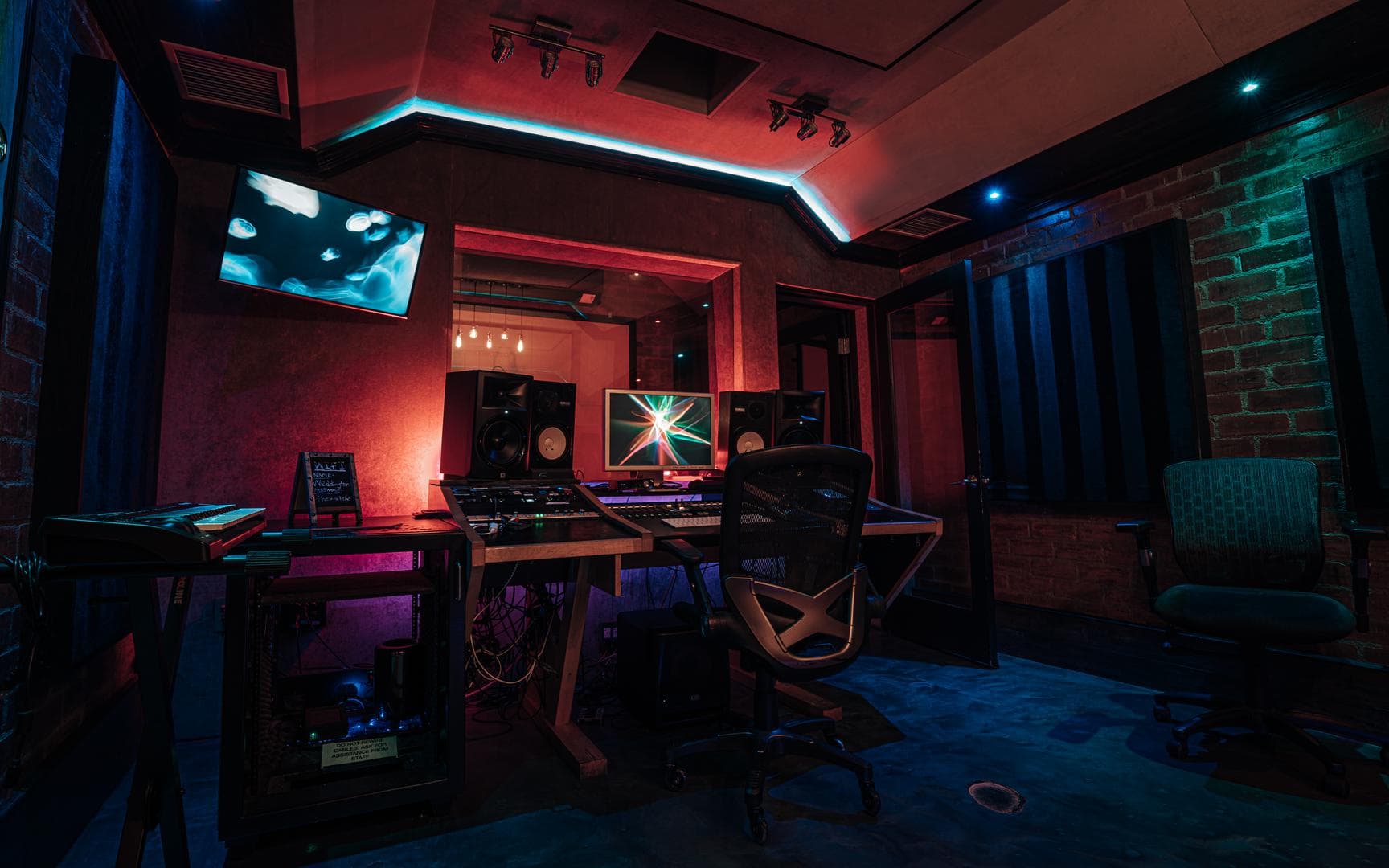 Aux Cord Passport session at Weddington Studios in Brick Room